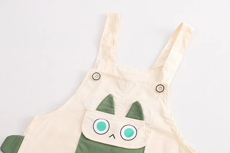 New Summer Kids Baby Clothing Boy T-shirt Bib Shorts 2Pcs/Set Toddler Fashion Infant Children Clothes Suits 0-5 Years