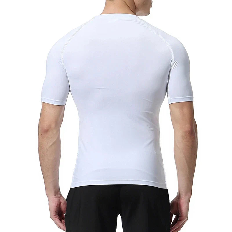 Bat Graphic Compression Shirts for Men Short Sleeve Rash Guard Gym Workout Running Tshirt Summer Athletic Quick Dry Tees Tops
