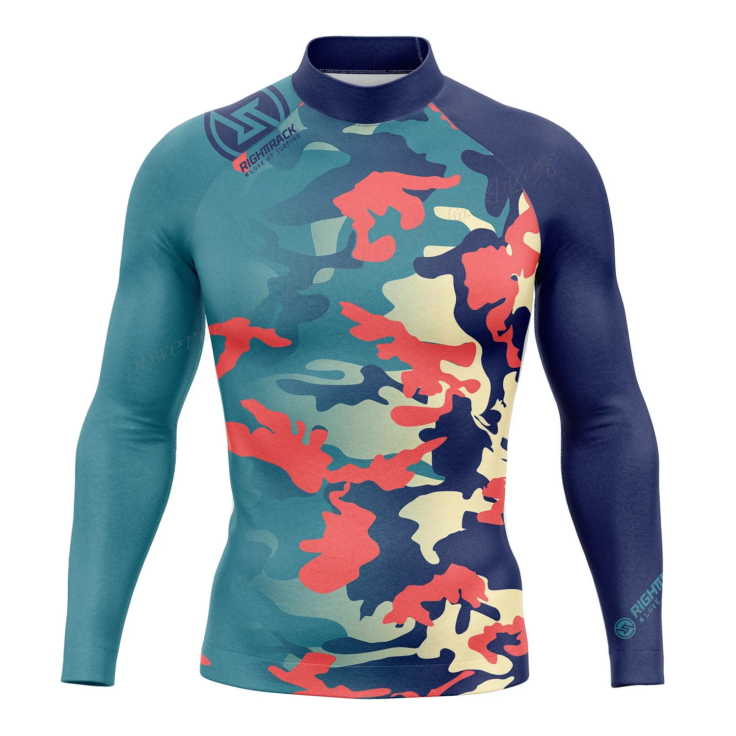 RT Men's Rashguard Surfing Shirt Camo Long Sleeve Diving Sun Screen Beachwear Snorkeling UV Protection Swimwear New's