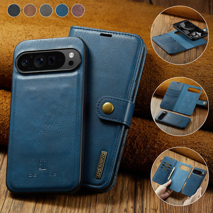 For Google Pixel 6 7 8 9 10 Pro XL/Pixel 5A 6A 7A 8A 9A Magnetic Detachable Cover 2in1 Flip Leather Wallet Phone Case
