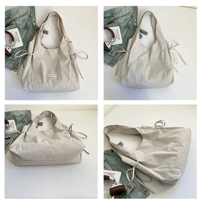 New Fashion Simple Shoulder Bag Women Large Capacity Comfortable Versatile Texture Tote Bag Simple Casual Storage Handbag