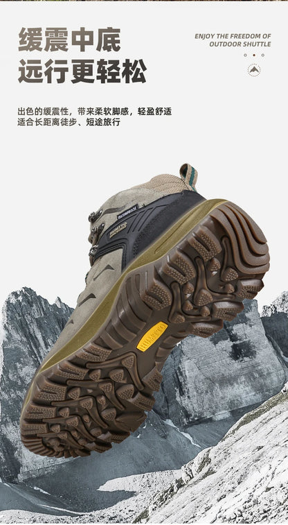 Hiking shoes Men's waterproof hunting Boots Tactical Desert Combat Ankle trekking Boots Male Women warm Leather Sneakers
