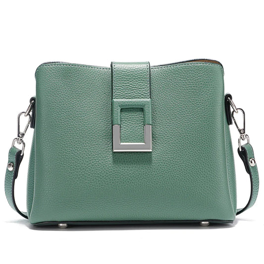 Genuine Leather White Designer Noble Shopper Shoulder Bag Commuter Large Bucket Handbag Women Tote Bucket Cross Body Bag