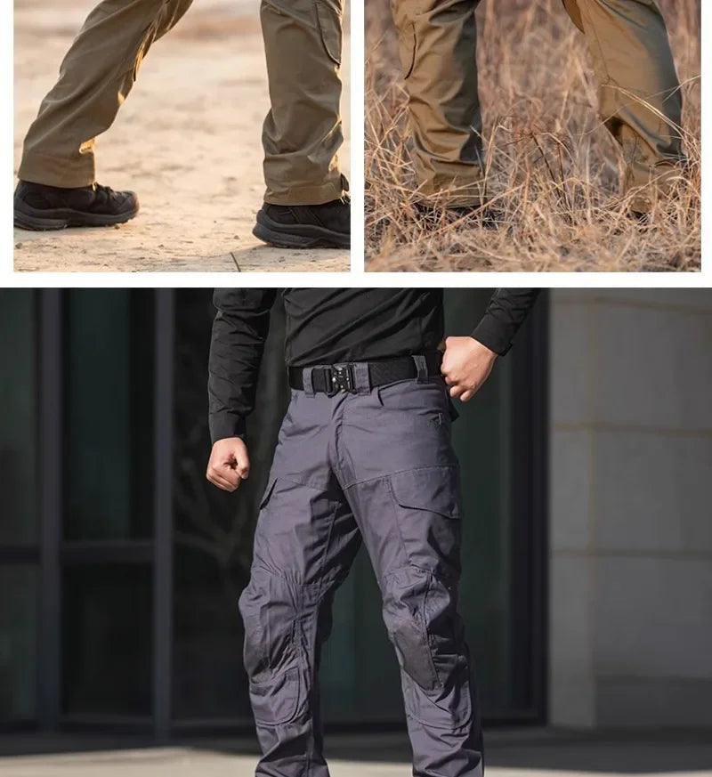 New Men Assault Scratch-resistant Wearproof Outdoor Training Pants Overalls Hiking Pants Camouflage Tactical Trousers
