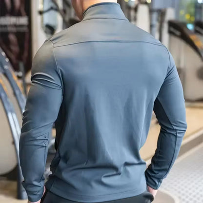 Mens Gym Fitness Tops Casual Jogging Sports Jacket Outdoor Workout Training Sweatshirt zipper Jacket Running Tights Men clothes