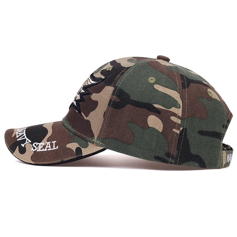 Unisex Seal Assault Team Embroidery Baseball Caps Spring and Autumn Outdoor Adjustable Casual Hats Sunscreen Hat