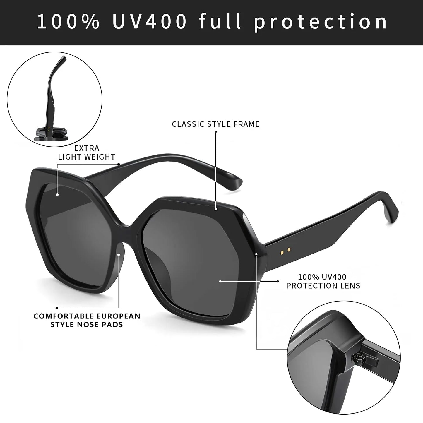 Butterfly Oversize Sunglasses Women Fashion Design Big Eyewear Shades for Ladies Uv400 Travel Sun Glasses