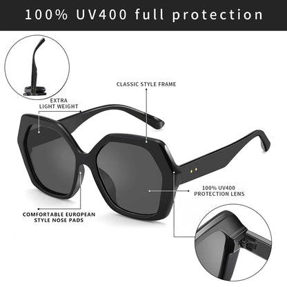 Butterfly Oversize Sunglasses Women Fashion Design Big Eyewear Shades for Ladies Uv400 Travel Sun Glasses