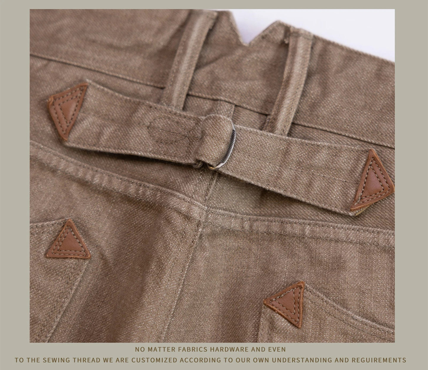 Dyed Jeans Loose Straight Heavy Selvedge Denim Pants Buckle Tooling Trousers 634