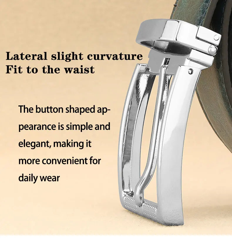 Designer Pin Buckle Gray Genuine Leather Men Belt Famous Brand Fashion Light  Luxury Strap Casual Young Cowboy Ceinture Homme