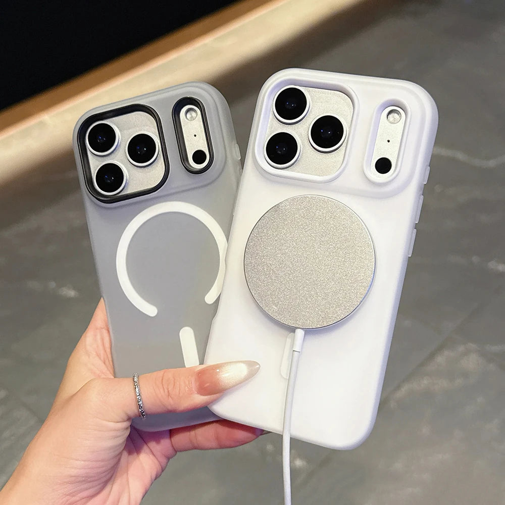 Original Candy Color 2IN1 For Magsafe Wireless Charging Case For iPhone 17 16 15 14 13 12 11 Pro Max 16PLUS 17AIR Magnetic Cover