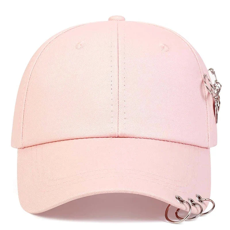 Unisex Star Iron Ring Baseball Caps Spring and Autumn Outdoor Adjustable Casual Hats Sunscreen Hat