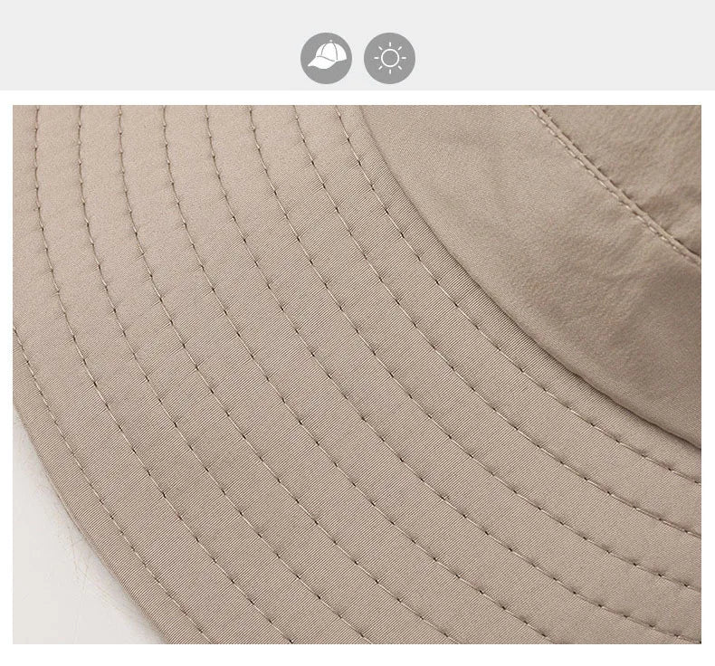 Spring And Summer New Hat Men's Outdoor Mountaineering Sunshade Fisherman Hat Summer Large Brim Breathable Sunscreen Fishing Hat