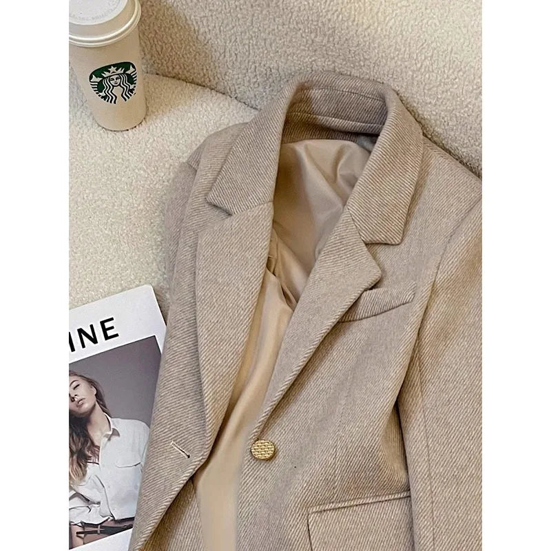 Women's Small Blazer Jacket 2026 Spring Autumn Fashion be all-match Ladies Suit Coat Design Sense high quality Lady Outerwear