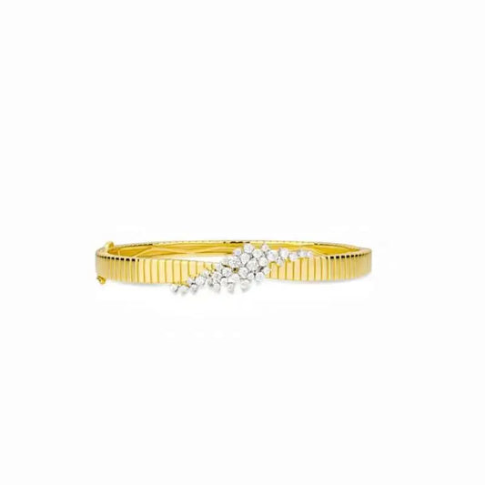 Bracelets joncs en argent sterling plaqué or véritable pour femmes, bijoux pour femmes, bracelets en argent sterling 925 pur et originaux