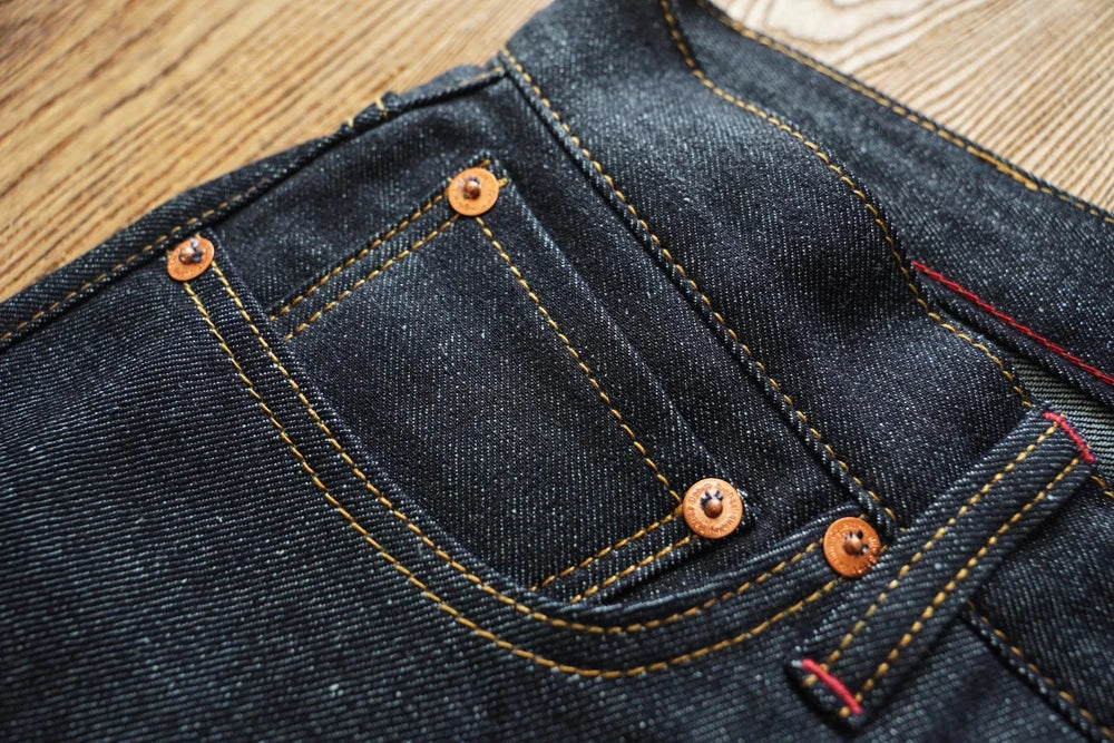 Summer Sanforized Selvedge Denim Jeans Cotton-ramie Men's Jeans Loose Fit High Rise 10oz