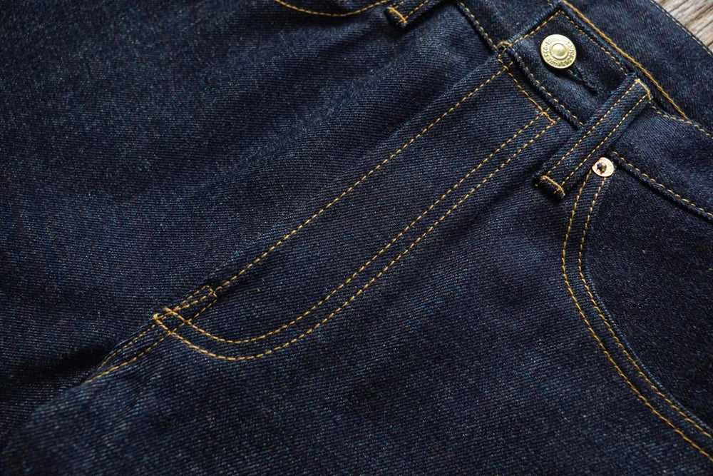 Mens Jeans Rainbow Sanforized Selvedge Denim Jeans Man Python Skin Labels Regular Fit 14 Oz