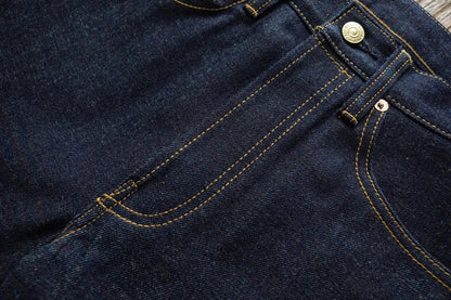 Mens Jeans Rainbow Sanforized Selvedge Denim Jeans Man Python Skin Labels Regular Fit 14 Oz