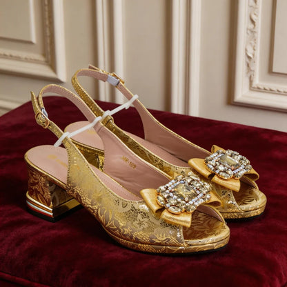Latest Party Shoes and Bags To Match for Nigerian Luxury Shoe and Bag Set for Party in Women Rhinestone Wedding Bride Shoes
