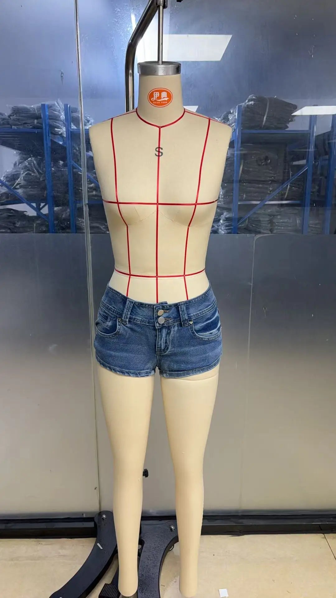 2026 Summer New Women's Sexy Low-rise Tight Elastic Super Short Denim Micro Mini Shorts
