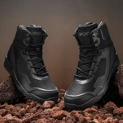 New Men Tactical Boots Waterproof Outdoor Casual Ankle Man Boot Desert Military Climbing Hunting Work Safety Hiking Male Shoes