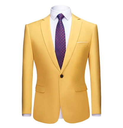 2026 Men's Green Suit Jacket, Single Button V-Neck Coats, Suitable for Wedding/Party/Business/Work/Interview Asian Size Blazer