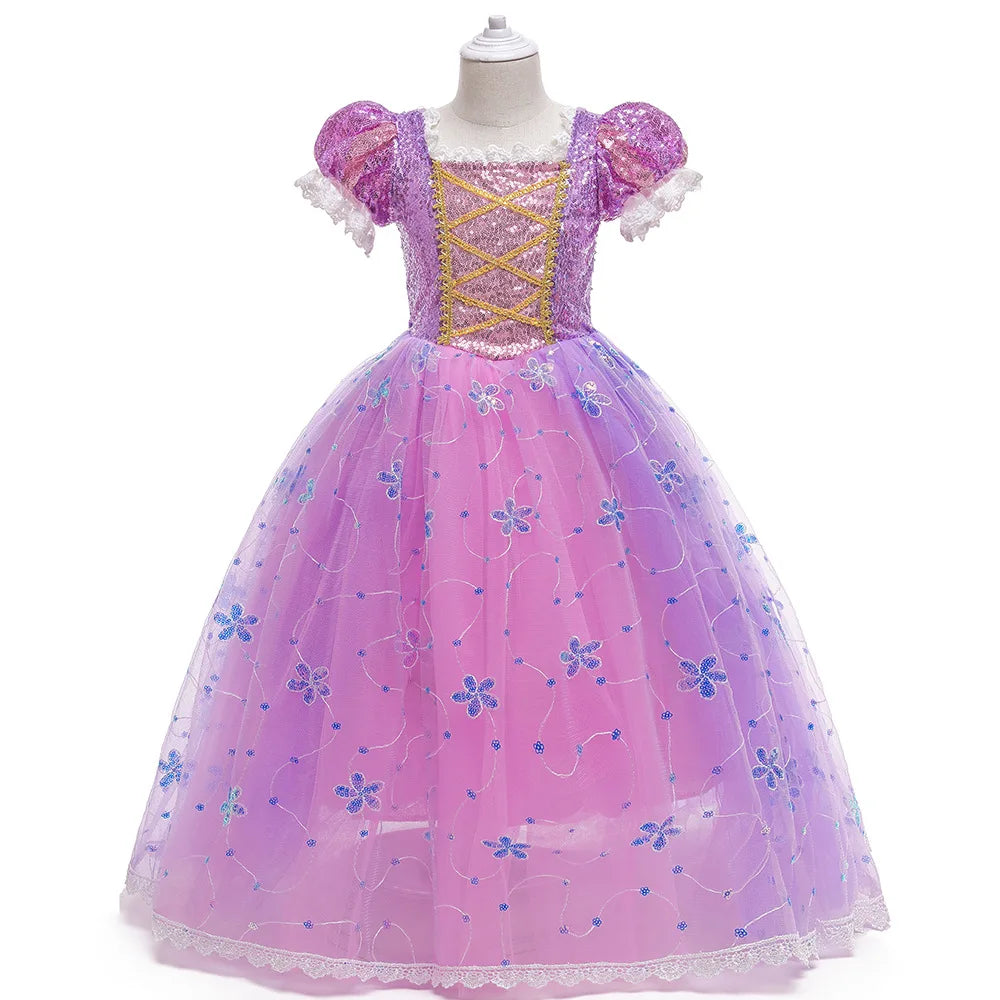 Kids Fairy Glinda Costume Wicked Wizard of Ozland Halloween Girl Cosplay Charming Glinda Kind Witch of North Pink Princess Dress