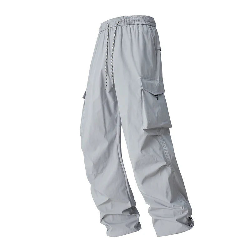 Autumn Hiking Pants Elastic Waist Outdoor Waterproof Camping Trousers Women Large Pocket Breathable Mountaineering Cargo Pants