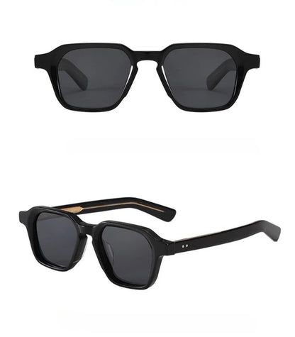 Fashion New Square Polarized Men Sunglasses High-end Acetate Women Outdoor Driving UV400 Sun Glasses Support Prescription Lenses