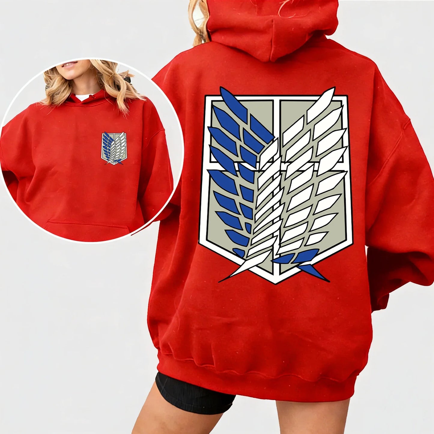 Attack on Titan Cosplay Hoodie Man Woman Harajuku Long Sleeve Pullover Tops Sweatshirt Gift