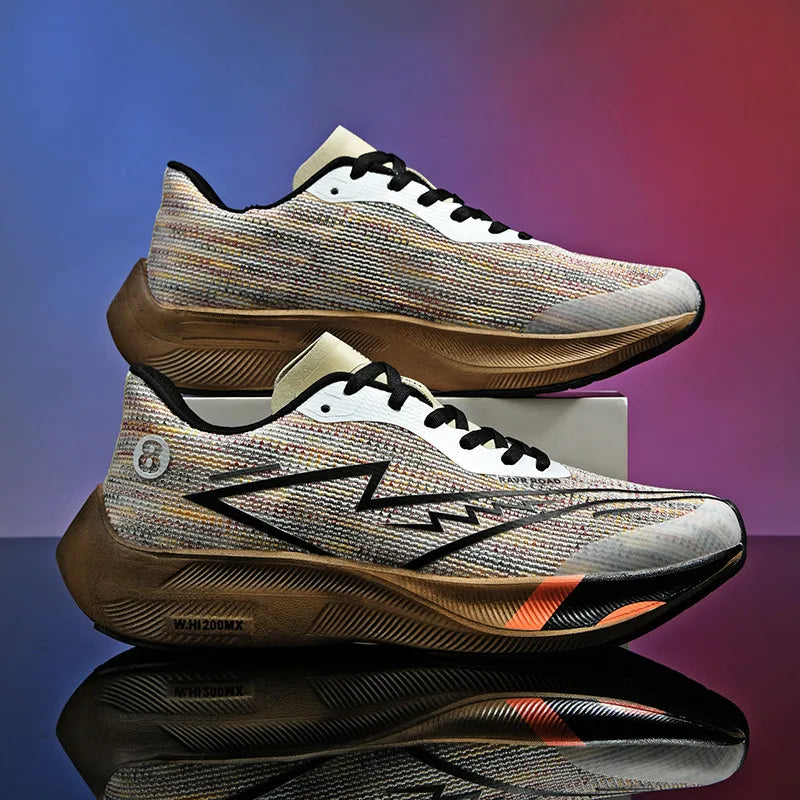 Fashion Men's Sneakers Summer Comfy Breathable Gym Sports Shoes Cushioned Support Running Shoes Tennis Cross Training Shoes