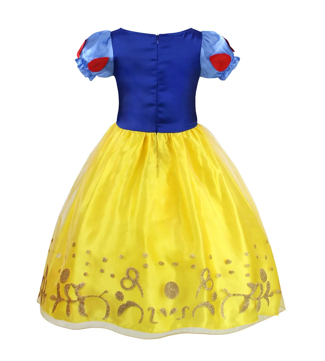 2026 Girls Costume Sleeping Beauty Aurora Princess Party Rapunzel Halloween Snow White Cosplay Costume Kid Cinderella Dress up