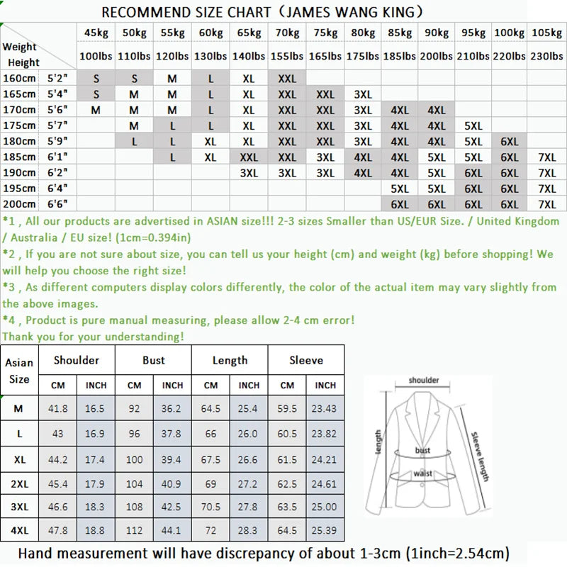 Men's Stylish Handsome Solid Color Suit Two-Piece Set M-4XL High Quality Formal Casual Banquet Fit Trousers Included