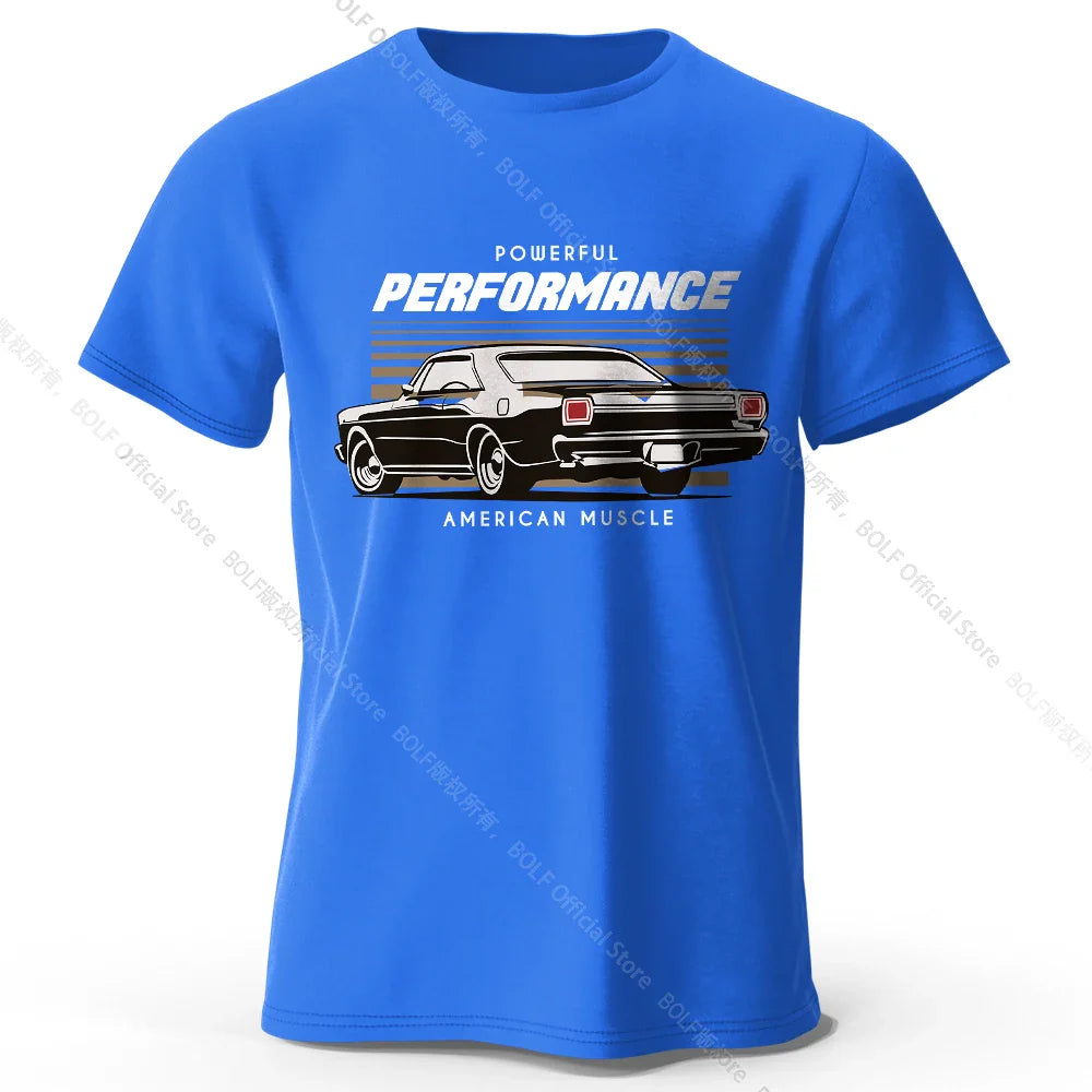 Custom Car Club Patch Printed Unisex Men Women T-Shirt Tees Tops 100% Cotton Embossed Logo Graphic Gearhead Outfit