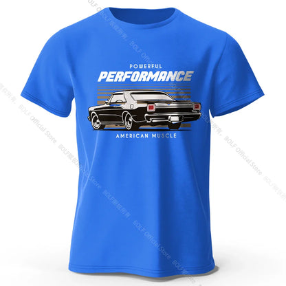 Custom Car Club Patch Printed Unisex Men Women T-Shirt Tees Tops 100% Cotton Embossed Logo Graphic Gearhead Outfit