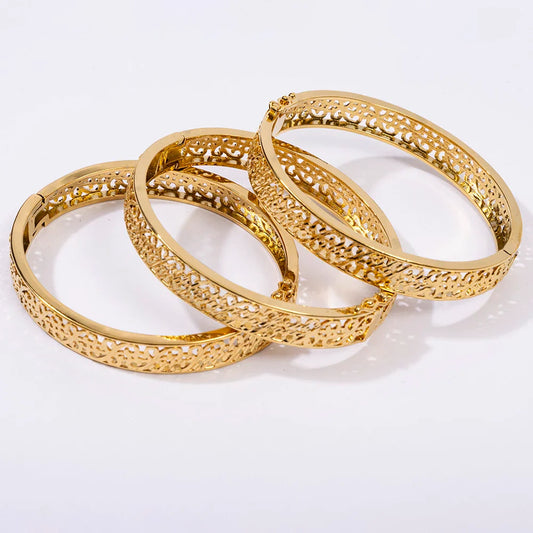 Morocco Dark Gold Color Jewelry Set for Party Design Earrings and Pendant Necklace Bracelet Ring Set for Engagement