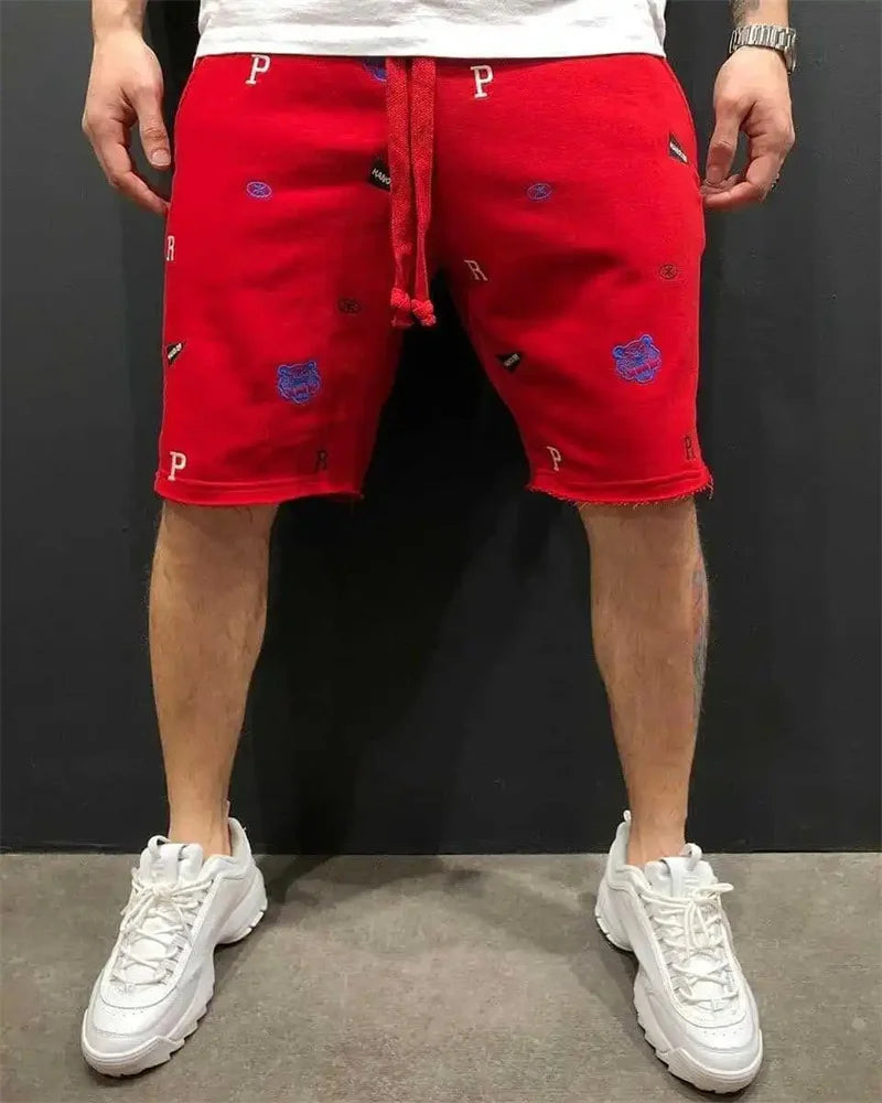 2026 New Spring Summer Men Cargo Shorts Relaxed Fit Breeches Bermuda sports Short Pants cotton Embroider Shorts Men's sweatpants