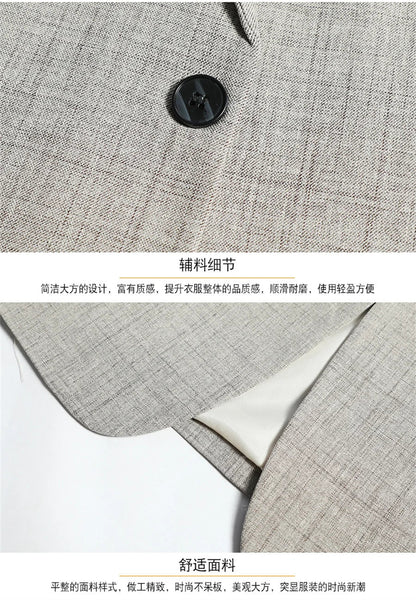 Sky Blue Men's Suit Jacket Thin Blazers Spring Autumn Solid Business Formal Wear Men Clothing Wedding Coat Oversize 4XL