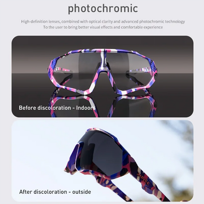 Photochromic Sports cycling Glasses for Men Women MTB Mountain Road Bicycle Eyewear Cycling Sunglasses Oculos Ciclismo