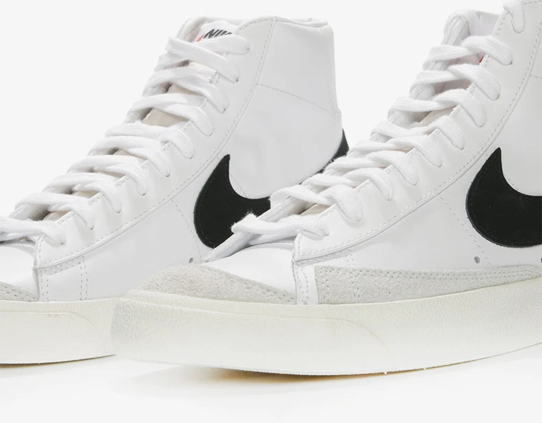 Official Authentic BLAZER MID '77 Men's and Women's Casual Comfortable Sneakers BQ6806-100