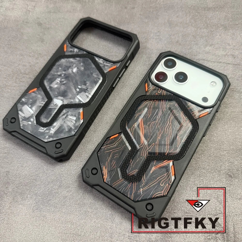 Heavy Military Mixed Armor Shockproof Phone Case For Iphone 17 Pro Max Air 16 15 Plus14 13 Magnetic Rugged Protective Back Cover
