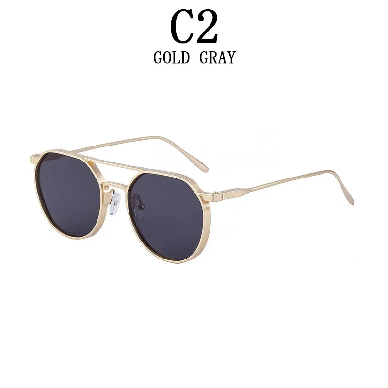 Vintage Punk Sunglasses For Men 2023 Retro Oval Steampunk Round Shades Luxury Lunette De Soleil Homme Gafas De Sol Hombre Lentes