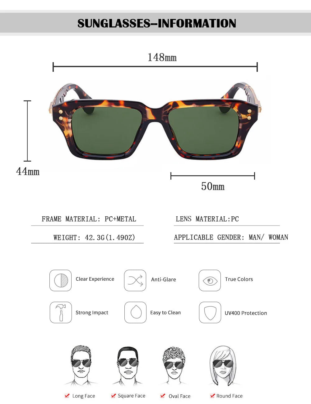 Luxury Sunglass Men Vintage Square Sunglasses Women Trendy 2026 Fashion Glasses  Dropshipping Shades Gafas De Sol Hombre Okulary