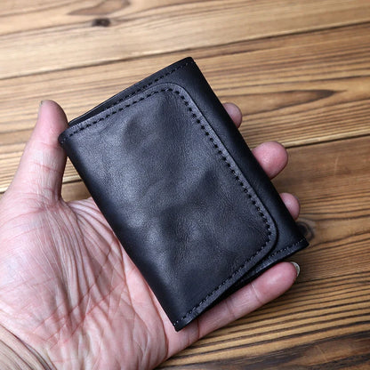 Retro Leather Men's Card Pack Natural Cowhide Change Pack Key Bag Ladies Bank Card Pack Driving License Package