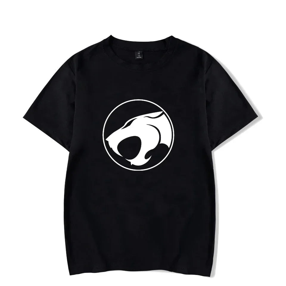 Luminous T-shirt Mens Fashion Casual Short Sleeve Round Neck Tops Mens Clothing Hipster Glowing ThunderCat T-shirt