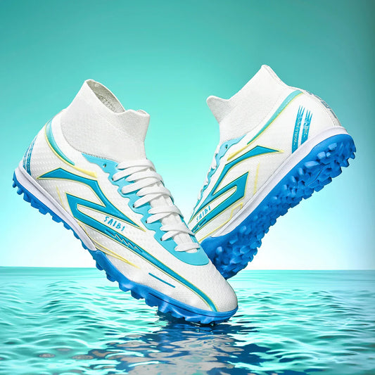 TF Turf Soccer Cleats Breathable Material Comfortable Fit Non-Slip Durable Rubber Sole Professional for Training