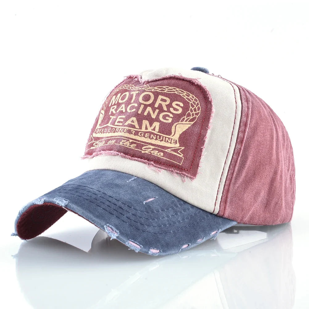 Vintage Washed Denim Baseball Cap For Men And Women Snapback Trucker Hat With Letter Patch Spring Autumn Unisex Hip Hop Cap