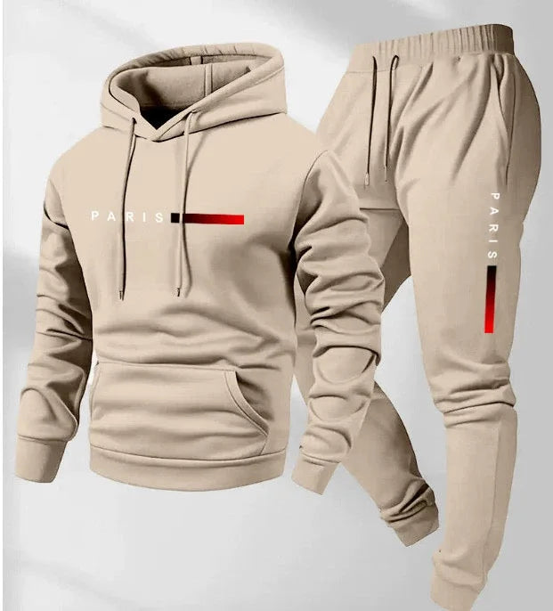 2026 New Men's Printed Hoodie Pants Set Autumn_Winter Men's and Women's Set Fashion Casual Hip Hop High Quality Hoodie Suit
