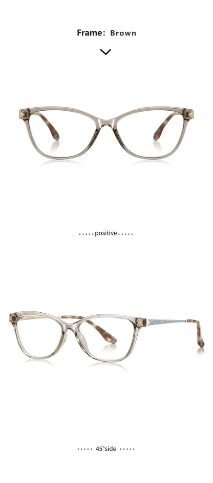 Classic Square Anti Blue Light Blocking Reading Glasses Women Prescription Glasses Computer Lightweight Eyeglasses LS231
