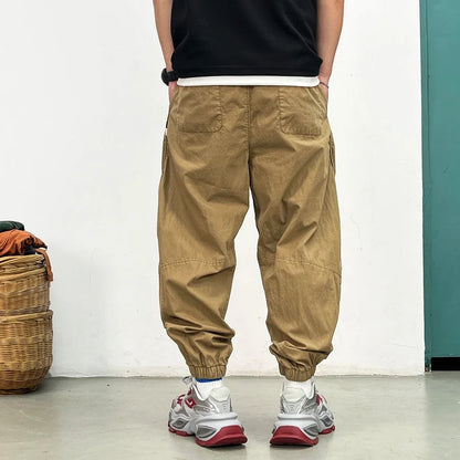 Korean Jogger Pants Men Summer Lightweight Loose Fit Breathable Quick Dry Tapered Casual Athletic Fashion Workout Sweatpants